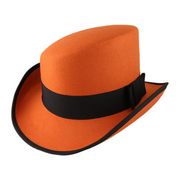 No. 904 Polyester Slanted Top Hat with Grosgrain Band