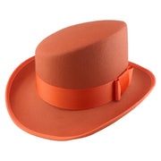 No. 904 Polyester Slanted Top Hat with Grosgrain Band