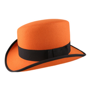No. 904 Polyester Slanted Top Hat with Grosgrain Band