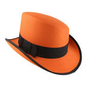 No. 904 Polyester Slanted Top Hat with Grosgrain Band
