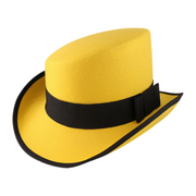 No. 904 Polyester Slanted Top Hat with Grosgrain Band