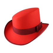 No. 904 Polyester Slanted Top Hat with Grosgrain Band