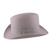 No. 904 Polyester Slanted Top Hat with Grosgrain Band