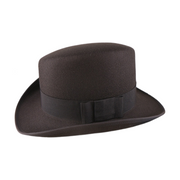 No. 904 Polyester Slanted Top Hat with Grosgrain Band