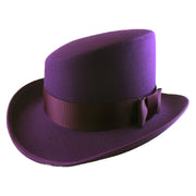 No. 904 Polyester Slanted Top Hat with Grosgrain Band