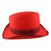 No. 904 Polyester Slanted Top Hat with Grosgrain Band