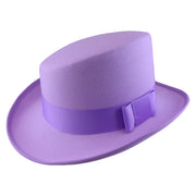 No. 904 Polyester Slanted Top Hat with Grosgrain Band