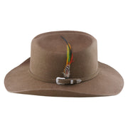 No. 910 Wool Felt Western Cowboy Hat with Feather and Buckle