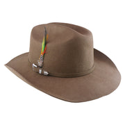 No. 910 Wool Felt Western Cowboy Hat with Feather and Buckle