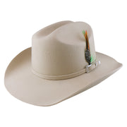 No. 910 Wool Felt Western Cowboy Hat with Feather and Buckle