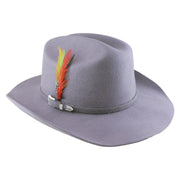 No. 910 Wool Felt Western Cowboy Hat with Feather and Buckle