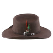 No. 910 Wool Felt Western Cowboy Hat with Feather and Buckle