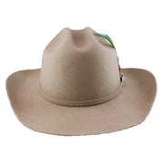 No. 910 Wool Felt Western Cowboy Hat with Feather and Buckle