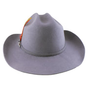 No. 910 Wool Felt Western Cowboy Hat with Feather and Buckle