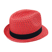 No. 93 Paper Braid Trilby Fedora with Ribbon Band