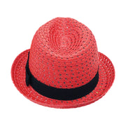 No. 93 Paper Braid Trilby Fedora with Ribbon Band