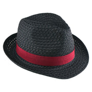 No. 93 Paper Braid Trilby Fedora with Ribbon Band