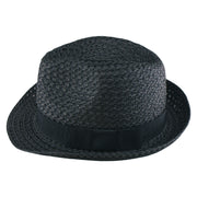 No. 93 Paper Braid Trilby Fedora with Ribbon Band