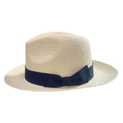No. 949 Paper Straw Fedora Hat with Grosgrain Bow Band