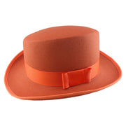 No. 904 Polyester Slanted Top Hat with Grosgrain Band
